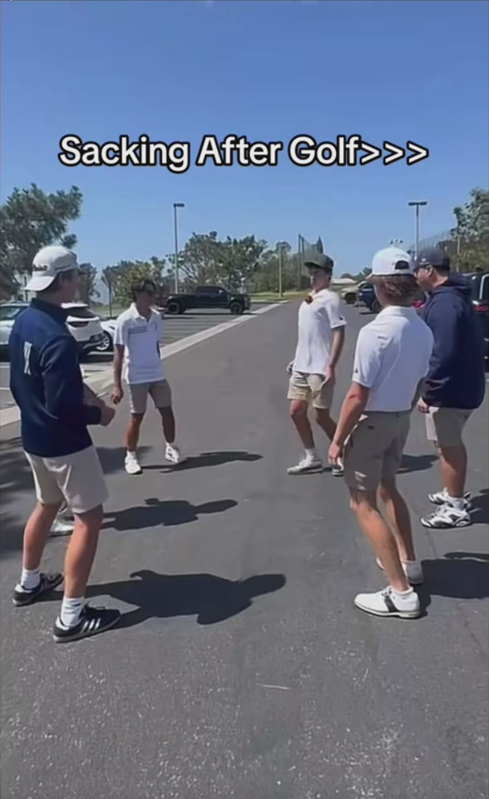 People playing hacky sack outside